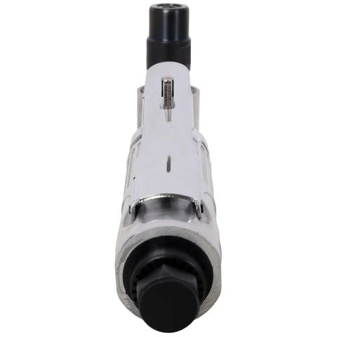 Heavy Duty 1 4 Inch Pneumatic Air Die Grinder Boasting A Badass 90 Degree Swivel Head And 21000 Rpm Ball Bearing Setup With Variable Speed showing front view.