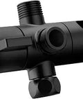 Acc Core Shower Arm Diverter Dope Matte Black with metal construction, two independent diverters, 1/2 inch IPS connection.