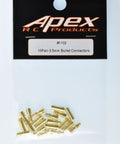 Gold Plated Three Point Five Millimeter Bullet Connectors Set 10 Pairs Male And Female for RC ESCs and motors in packaging