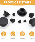 85 Pieces Silicone Rubber Plugs Set In 9 Sizes Black Round Hole Stoppers Waterproof Sealing Plugs For Furniture Bottles Pipes