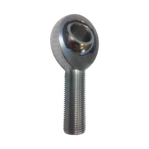 Beefed Up 1/2 Inch Heim Joint With Jam Nut, Left Hand Thread, 1/2-20 Bore, 4130 Heat Treated Chromoly Rod End With Kevlar PTFE Liner For Off Road Suspension And Steering Systems, angled view