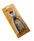 Top Rack Interchangeable Rivet Plier And Grommet Eyelet Snap Fastener Hand Press Kit for belts and fabric in packaging.