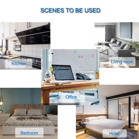Plug-In Carbon Monoxide Alarm With LED Digital Display And Voice Alert for kitchen, living room, office, bedroom, hotel use.