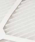 Closeup of 16x16x1 Tru Mini Pleat MERV 8 Furnace Air Filter For AC Units 15.75 X 15.75 X 0.75 Actual Size showing pleated surface