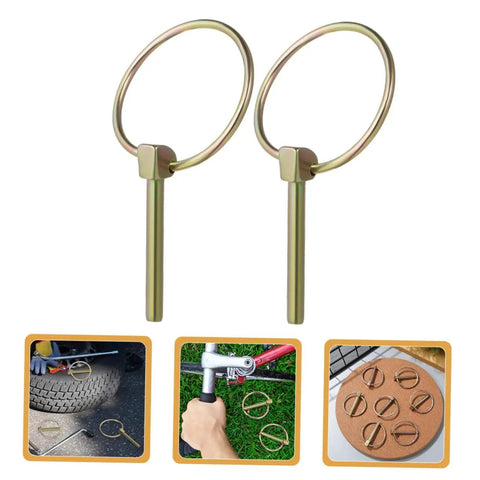 Heavy Duty Lynch Pin Kit With Locking Clips For Trailers Tractors And Mowers Quick Release Design For Easy Maintenance And Safe Operation Three Sixteenth Inch Pins For Trucks Agricultural And Industrial Use, two steel lynch pins