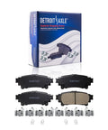Beefy Front And Rear Disc Brake Kit With Ceramic Pads For Toyota Sienna 2011-2020 Highlander 2014-2019 Lexus RX350 RX450h 2010-2015