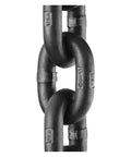Half inch links of Elite Grade 100 Alloy Steel Straight Chain, showing quality build for overhead lifting applications.