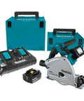Dual 18V LXT Cordless Plunge Circular Saw Kit with cases, charger, and battery, brushless motor, 36V max for precise cuts