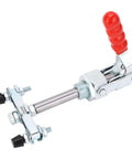 Heavy Duty Double Headed Push Pull Toggle Clamp 65.5mm Stroke 318kg Clamping Force Iron Construction With Rubber Pressure Heads