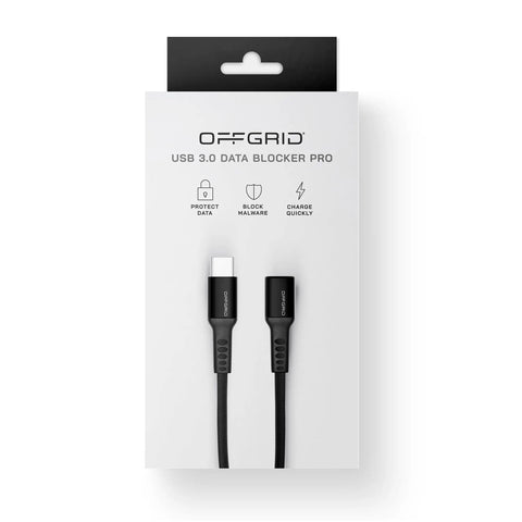Lock Down Your Data With This USB C Data Blocker Adapter Stops Juice Jacking Cold Fast Charge Only Mode Pocket Travel Essential Secure Your Phone Daily Black 2 Pack packaged with USB 3.0 data blocker features.