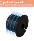 No Fuss Cable Routing Kit For Satellite Internet Cables showing silicone wall grommet with triple reinforcement feature