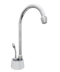 Velosah Instant Hot Water Dispenser Faucet With Gooseneck Spout Polished Chrome One-Handle 9.25 Inch Tall