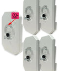 5 Pack Siding Mounting Blocks With Built In Electrical Box For Half Inch Vinyl Siding White Exterior Mounting Plate Kit For Lights Outlets And Cameras DIY Ready No Fuss Outdoor Fixture Mount