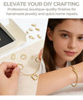 DIY Jewelry Repair Kit For Broken Necklaces And Bracelets With 15 Gold Plated Clasps Including Lobster Clasp Spring Ring Closures
