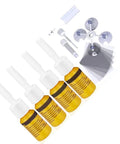Effortless Windshield Repair Kit For Scratches And Chips, Quick Fix Set For Cracks with resin bottles and applicator tools