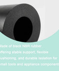Heavy Duty M10 Rubber Spacer 10 mm ID, 20 mm OD, 20 mm High NBR Bushing For Anti Vibration Isolator close-up