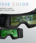 True Color Auto Darkening Welding Goggles With Wide Shade Range 4/5-9/9-13 lens comparison for clarity and color