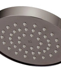 Fixed Showerhead With A 5.6 Inch Face In Polished Graphite, One Spray, 1.5 GPM Water Saving Flow, Brass And Plastic Construction