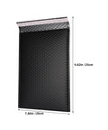 Bubble Mailers 50 Pack 20 By 25 Cm Black Padded Waterproof No Fuss Self Seal Envelopes with Open Flap