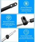 Close-up of Gen I Boat Outboard Throttle And Shift Cable Set Fits Mercury MerCruiser Quicksilver Outboards 18ft 2 Pack CC17918 Replacement 600A Gen I Remote Control System Compatible Cables featuring adjustable connector and corrosion-resistant sheath.