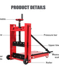 Wheeled Paver Cutter With Eight Bearing Rolling Platform Heavy Duty Steel Frame Precise Lightweight Brick Cutter For AAC And Foam Blocks Clean Smooth Cuts Fast Labor Savings Durable Performance product details with rollers, blades, screw, and pressure bar