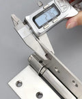 Measuring a self closing stainless steel door hinge for interior and exterior doors, heavy duty bearing hinges with smooth movement