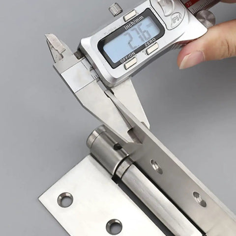 Measuring a self closing stainless steel door hinge for interior and exterior doors, heavy duty bearing hinges with smooth movement