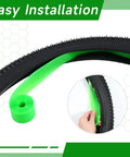 10 Pack Bike Tire Liners For 24, 26, 27.5, 29 And 700c Tires, TPU Protected Inner Tube Flat Protector, easy install shown
