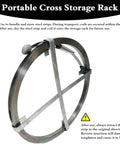 Heavy Duty 20 Foot Manual Drain Auger Snag Buster Pipe Snake Built Tough With A Flat Manganese Steel Blade on a rack.