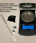 Durable Jewelers Carat Mini Scale With 0.005 Ct Readability And 250 Ct Capacity, Digital Precision Tool, with LCD and tools
