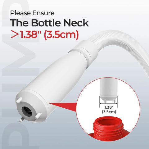 Rechargeable Fuel Transfer Pump With Auto Stop Sensor for Fast 3.2 GPM Flow portable pump nozzle detail