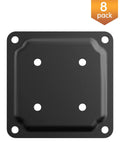 8 Pack 4x4 Wood Post Plate Connector With Powder Coated Decking Post Base And Fence Post Anchor Base, top view