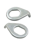 2 Pack Bike Wheel Hub Hook Washers Retaining Clips For Front Wheel Durable Steel Silver Safety Washers Front Axle Gasket