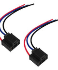 H4 Headlight Socket Connector 3 Way Male And Female Waterproof Wiring Harness Plug Adapter For Most Cars Pair Pack