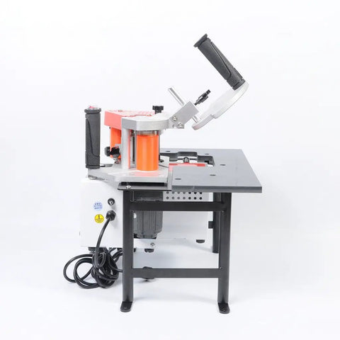 Side view of Portable Manual Edge Banding Machine For Woodworking, 10 To 45 Millimeters Banding Tape Glue System, 110V 765W