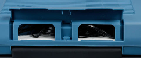 Hella Chill Thermoelectric Cooler And Warmer With Solid Performance For Road Trips Truck RV Car And Home showing cord storage pocket detail.