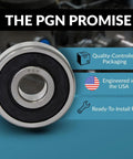 Two Pack 12x37x12mm Chrome Steel Sealed Ball Bearings Built For High RPM Performance, Ultra Durable To Cut Maintenance And Replacement Needs, Perfect For RC Cars, Gearboxes, Motors, And Heavy Duty Machinery, sealed bearing