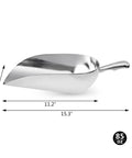 One Piece Cast Aluminum Round Bottom Bar Scoop 85 Ounce Utility Ice Flour Sugar Candy Heavy Duty Workhorse Durable Commercial Grade