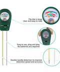 Three In One Soil Tester For Garden And Lawn Care With PH Fertility Test And Moisture Meter No Battery Needed Easy To Use Probe