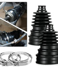 2PCS Universal CV Joint Boot Kit With Silicone Dust Boots For Axle Shaft Waterproof And Dustproof Fits Most Cars Includes Clamps