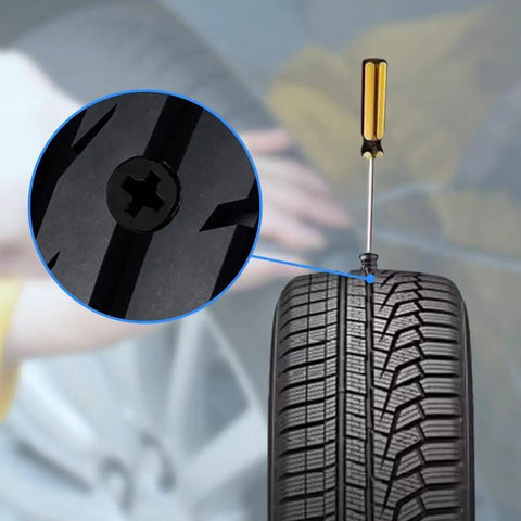 All-In-One Tire Repair Nails Kit For Cars, Motorcycles, And Trucks With 2 Sizes, DIY Friendly Plug Kit For Quick Puncture Fixes.