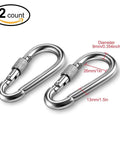 Heavy Duty Swing Swivel Featuring Frictionless 360 Spin Silent Ball Bearings Badass Aluminum Alloy Build For Zero Twist Zip Line And Utility Rigging Hardware, set of 2 carabiners, silver finish, 9mm diameter.
