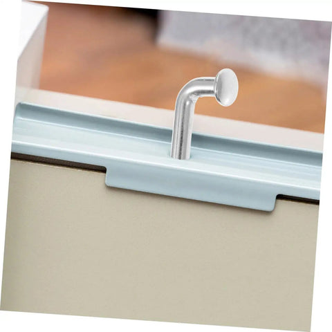 Top Tier Heavy Duty Pallet Rack Safety Pins 35 Piece Set shows a steel drop pin for secure pallet locking on shelving.