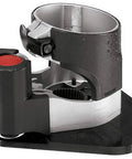 Offset Base With Roller Guide For Colt PR20EVSK And PR20EVSNK Palm Routers, Pro Grade Precision Jig Accessory, black and silver design