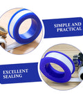 Heavy Duty PTFE Thread Seal Tape For Plumbing And Garden, 12 Rolls High Temperature Pipe Thread Tape in close-up view