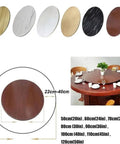 80cm Lazy Susan Rotating Serving Tray For Dining Table In Rich Wood Round Surface Hand Polished Finish Six Color Options