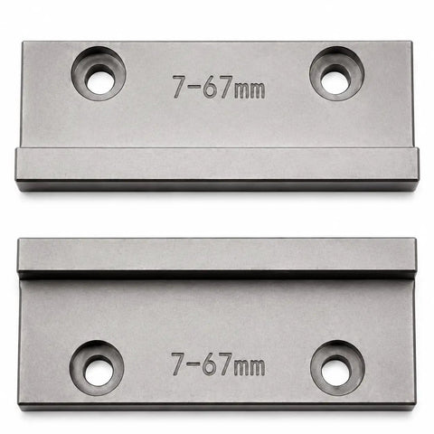 Xmachine Expansion Clamp Set For 5 Axis Cnc Machining Center offers precision workholding fixture kit with two 7-67mm gray clamps.