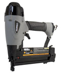 Close-up of the Straight Shooting Pneumatic 3 In 1 Nailer And Stapler Combining 16 Gauge Finish Nails With 18 Gauge Brad Staples.