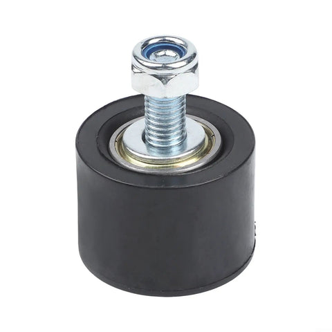 Smoothing Out Your Mini Bike Ride With This Boss Chain Tensioner Kit For Predator 212 236 And Gx200 Engines To Keep Your Drive System Running Flawless and Prevent Slippage On Coleman CT200U Or Baja Models. black metal chain tensioner pulley with bolt and bearing