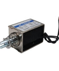 Push Pull Type DC Solenoid Electromagnet 12V Open Frame Actuator With 80N Force 15mm Stroke 10A Current 120W Power Linear Plunger Return For Automation DIY Projects, 52x58x83mm